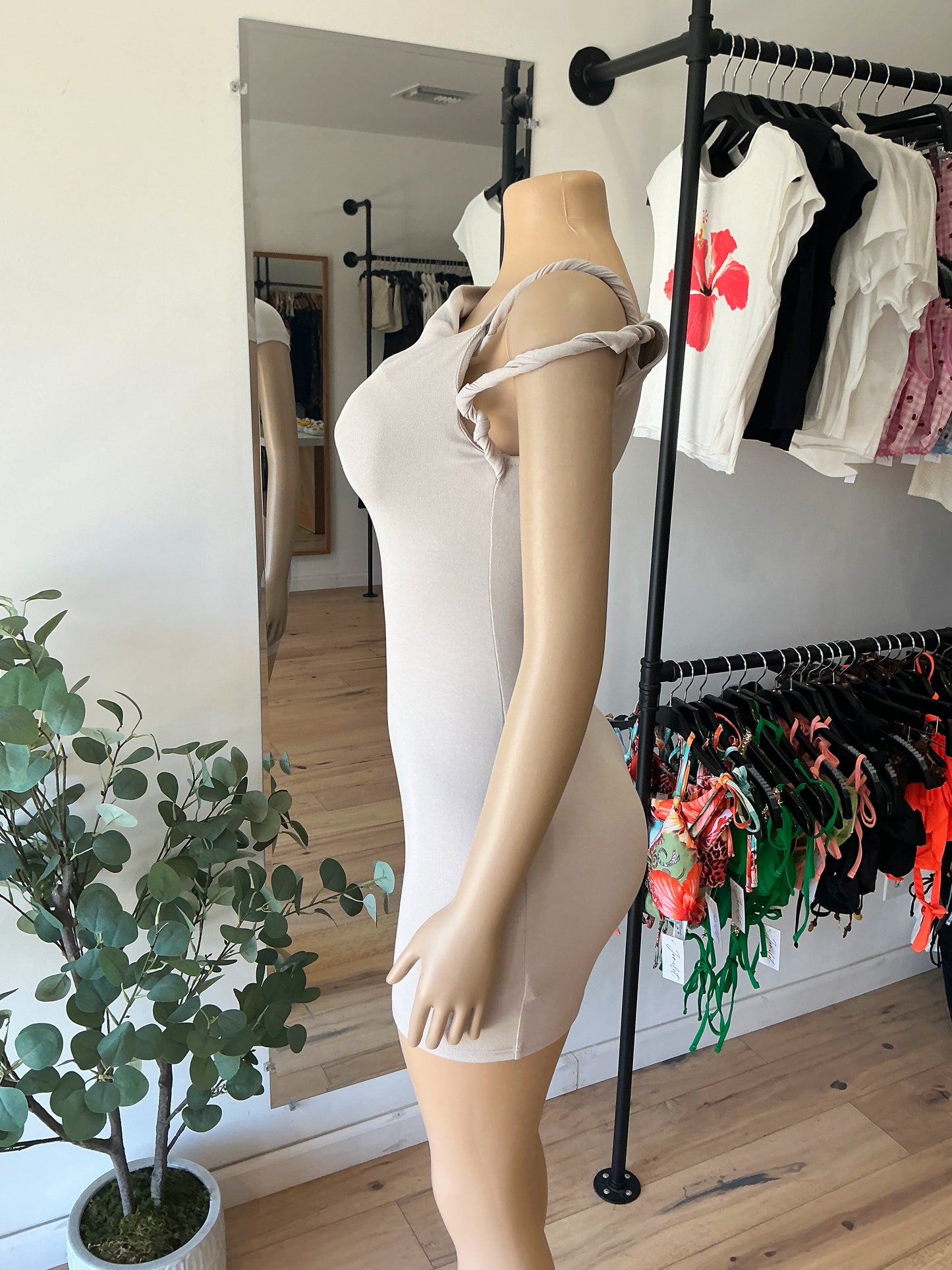 Ivory Twist Dress