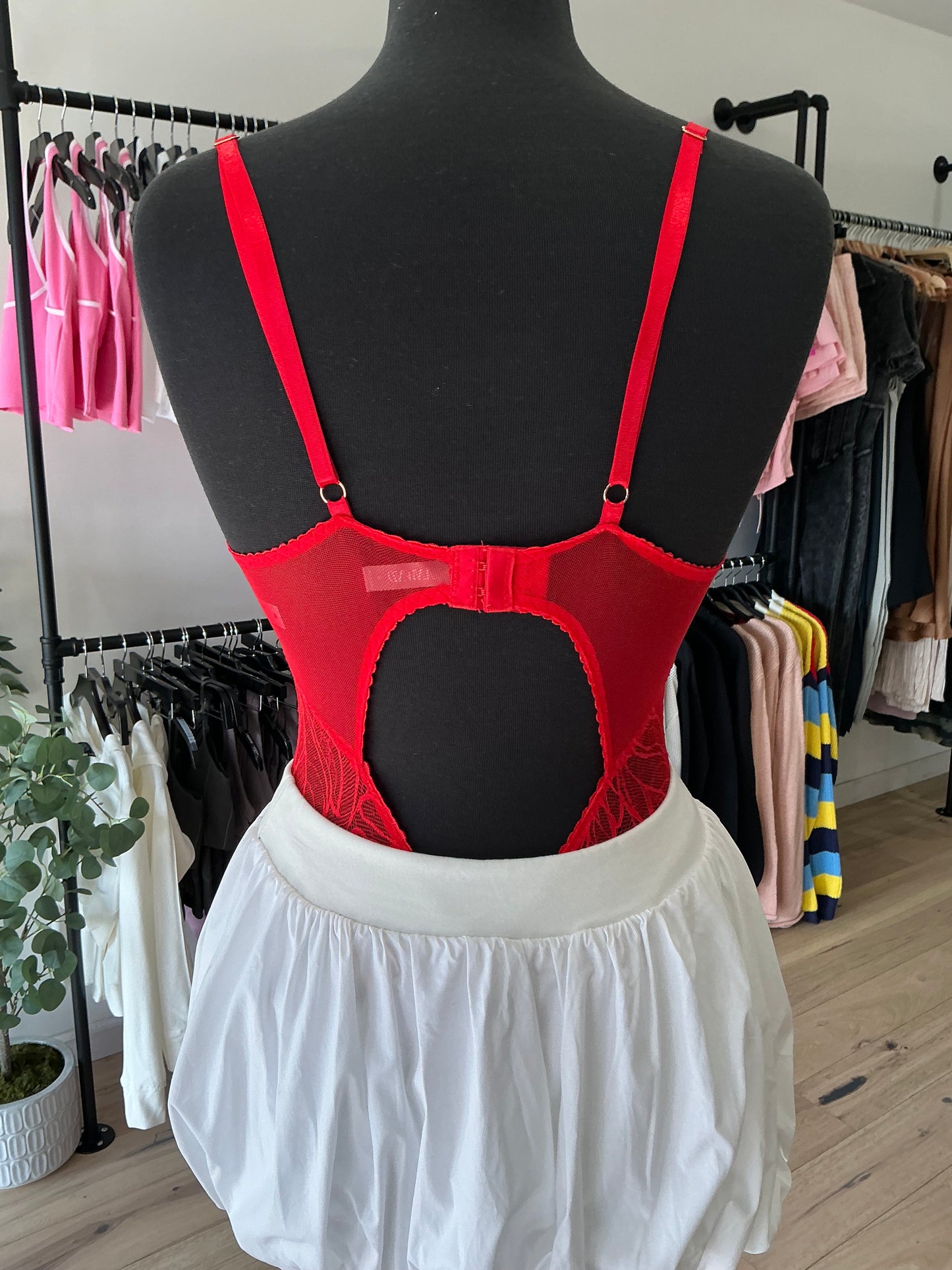 Red Lace bodysuit
