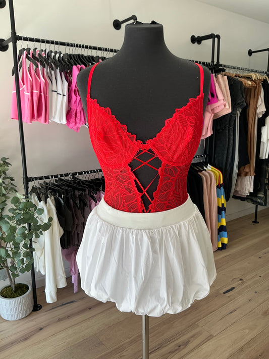 Red Lace bodysuit