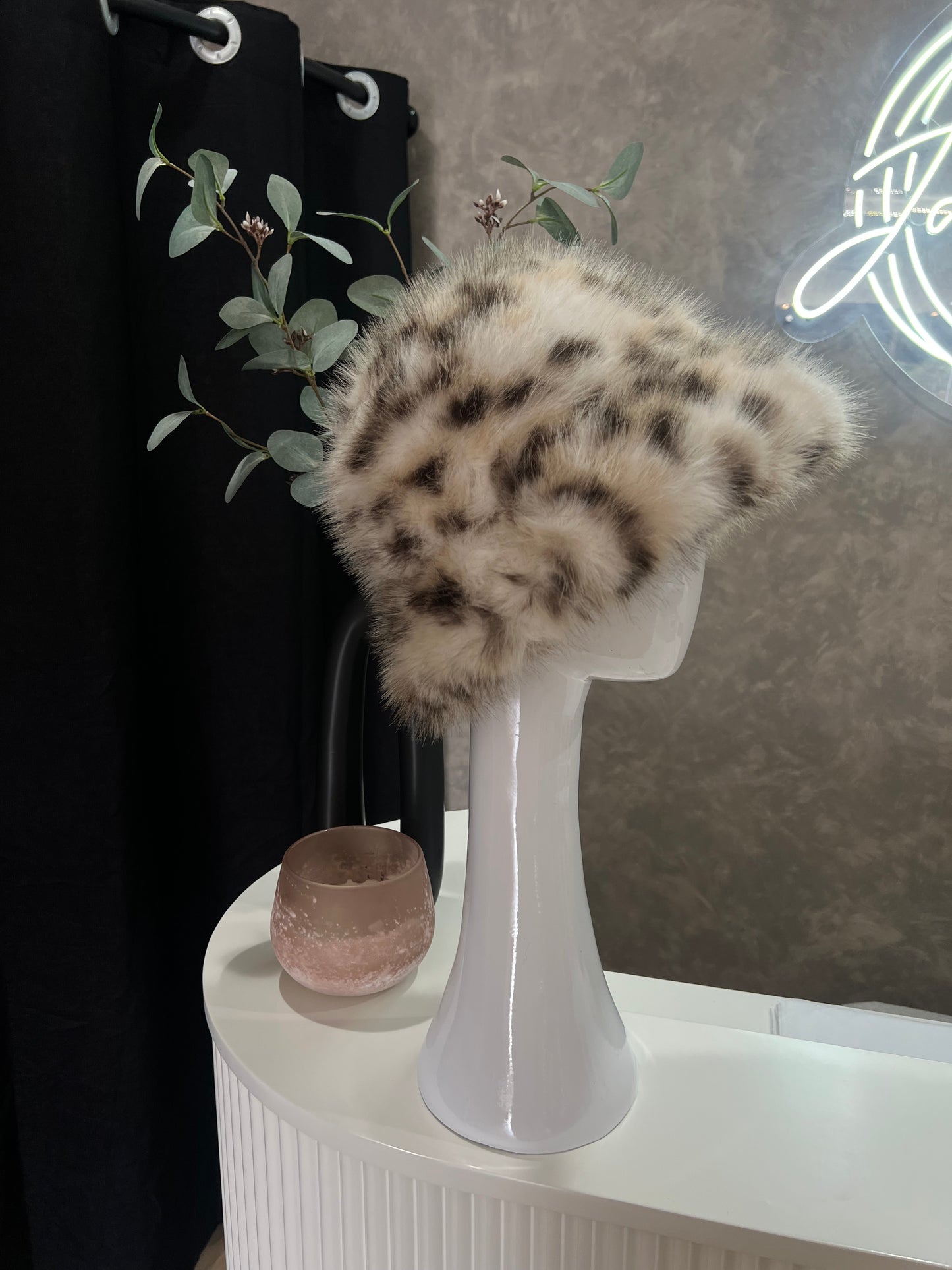 Leopard Fuzzy Bucket Hat