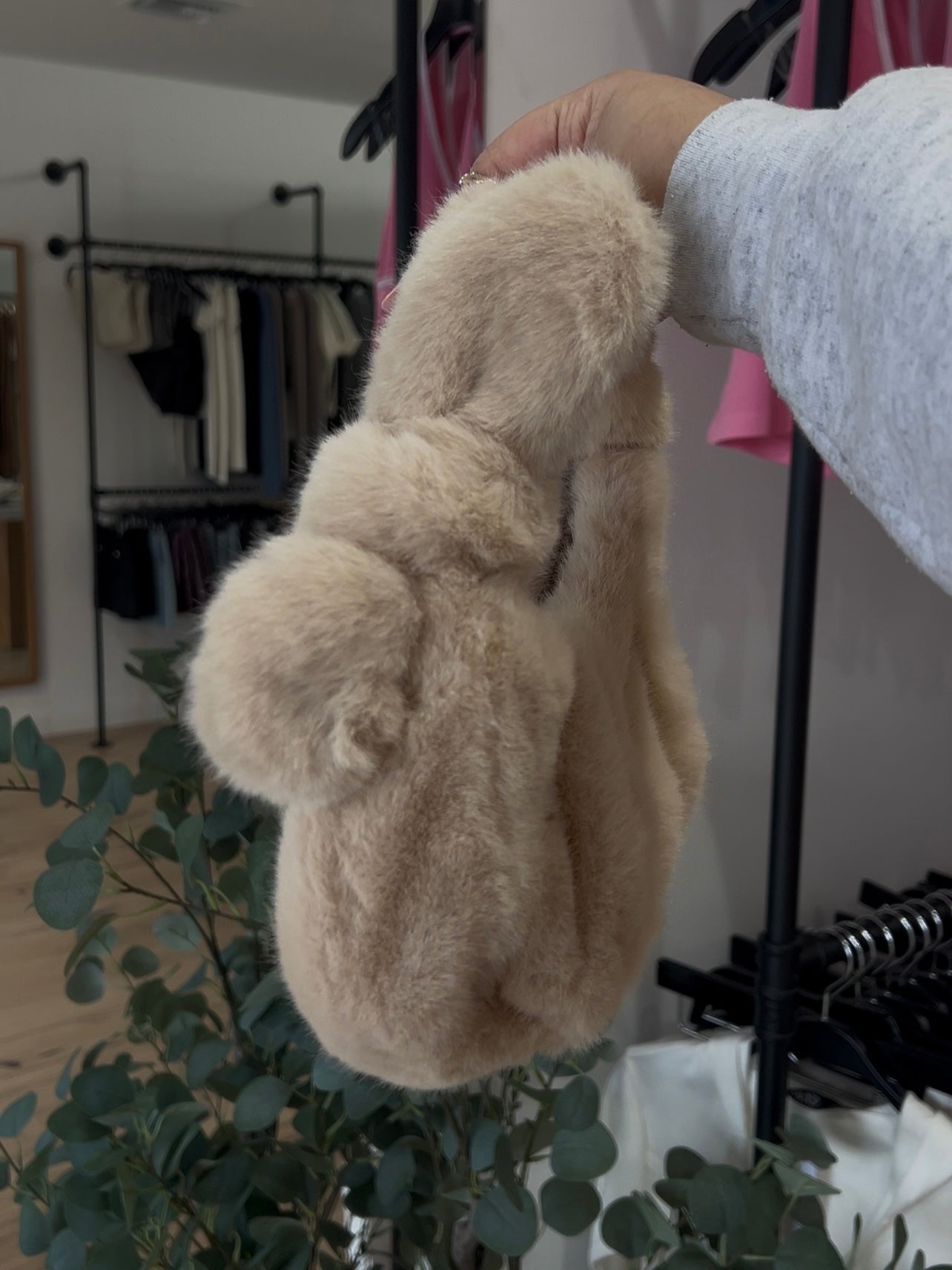 Fuzzy Hand Purse