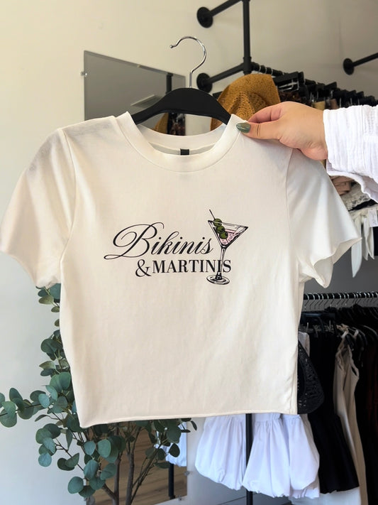 Bikinis and Martinis baby tee