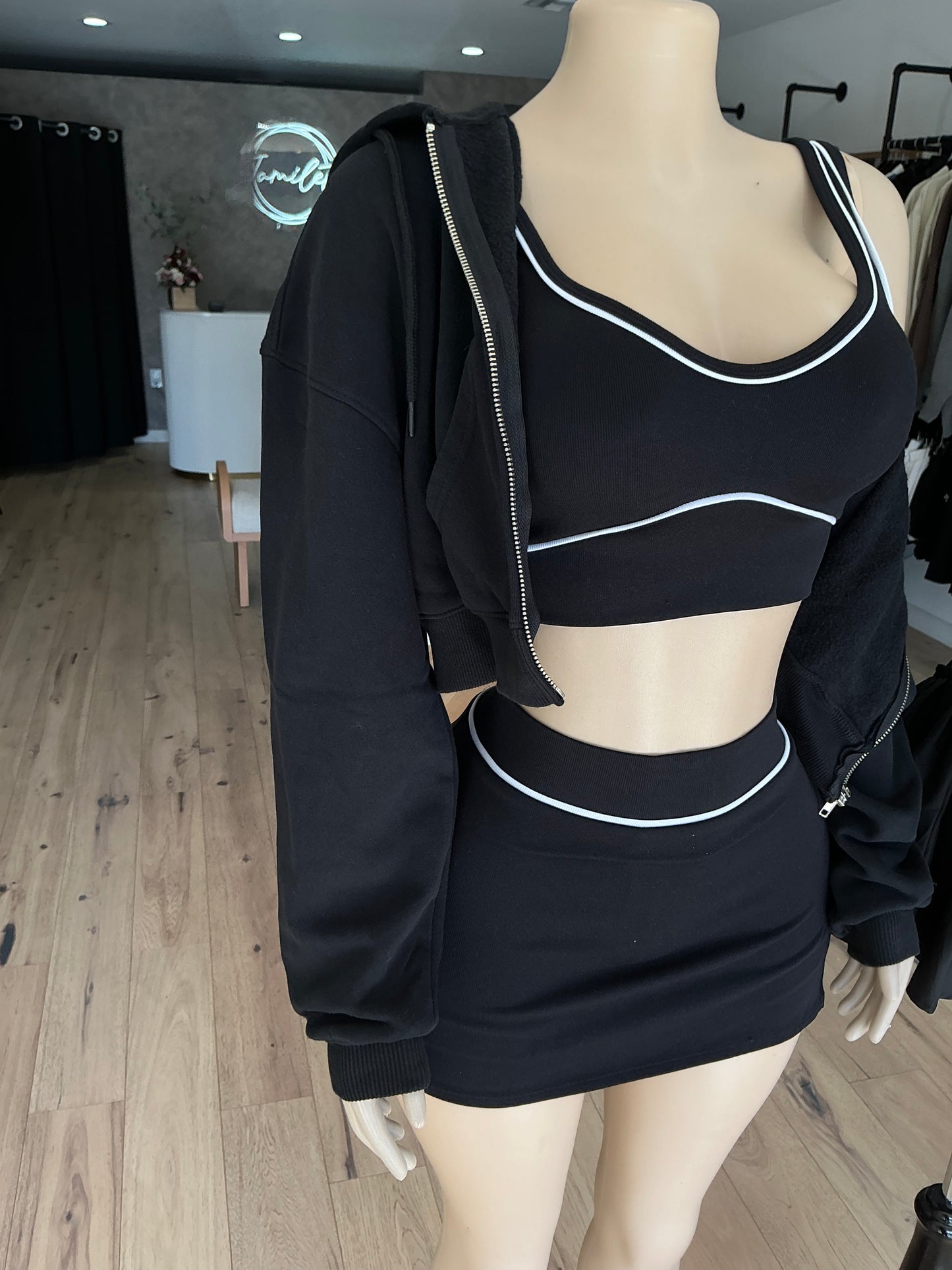 Black Zip Up
