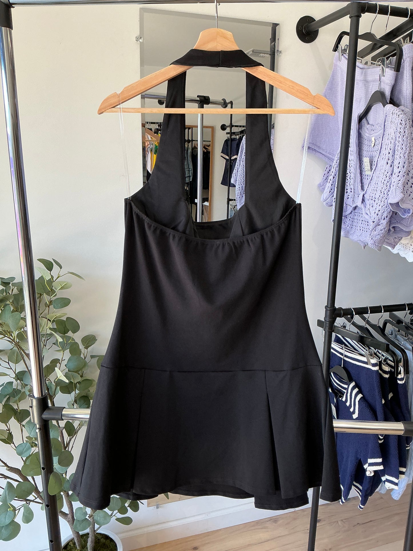 Curve Halter Tennis Dress