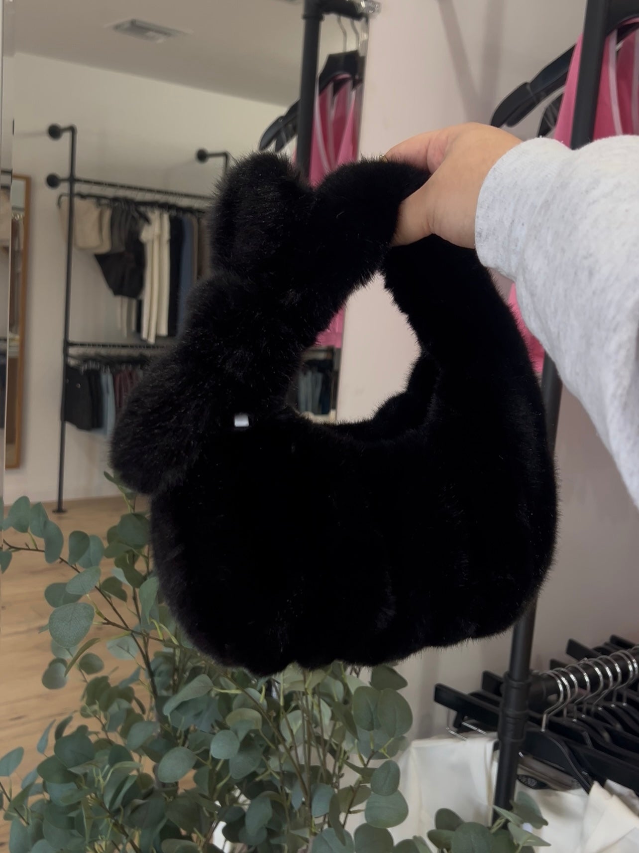 Fuzzy Hand Purse