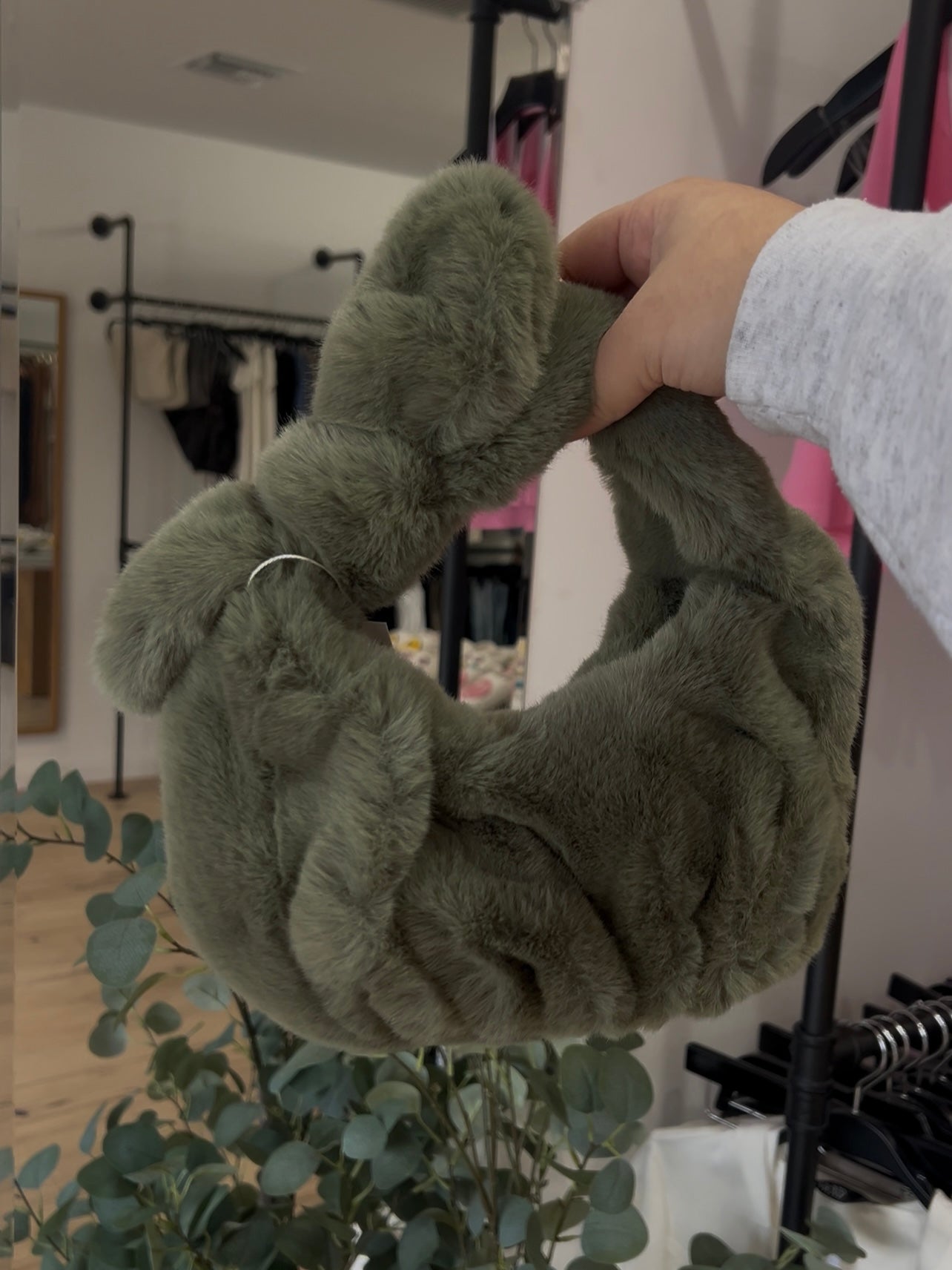 Fuzzy Hand Purse