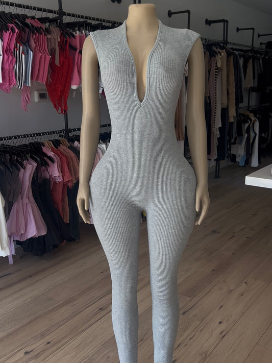 V Neck Jumpsuit