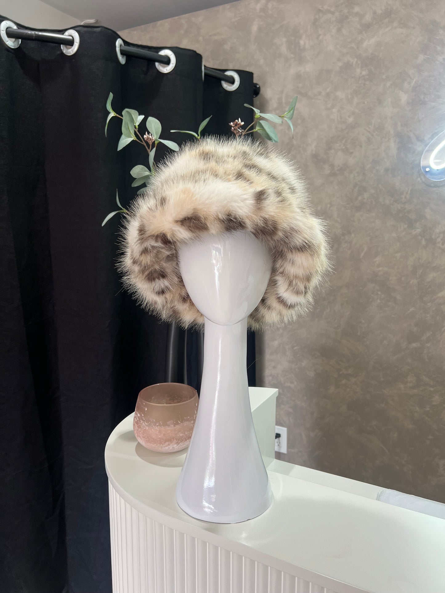 Leopard Fuzzy Bucket Hat